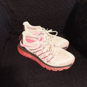 Nike Air Max. White & Pink. Size 8.